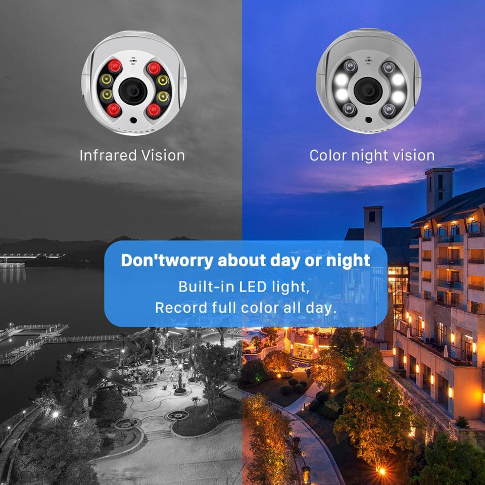Voice-Alert Wireless Outdoor WiFi Security Camera