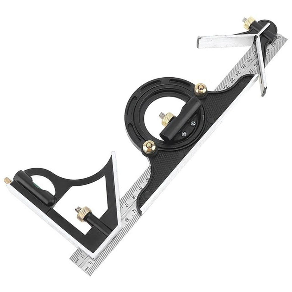 Universal Angle Protractor Ruler Bevel Combination Square Set