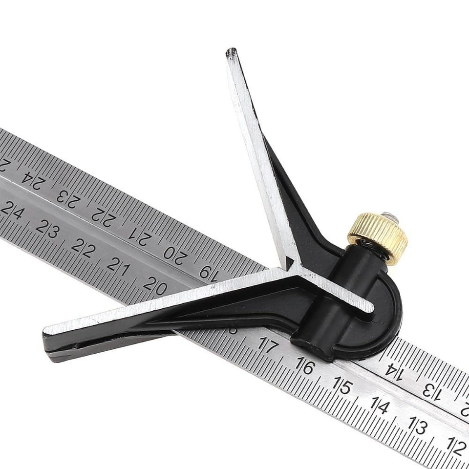 Universal Angle Protractor Ruler Bevel Combination Square Set