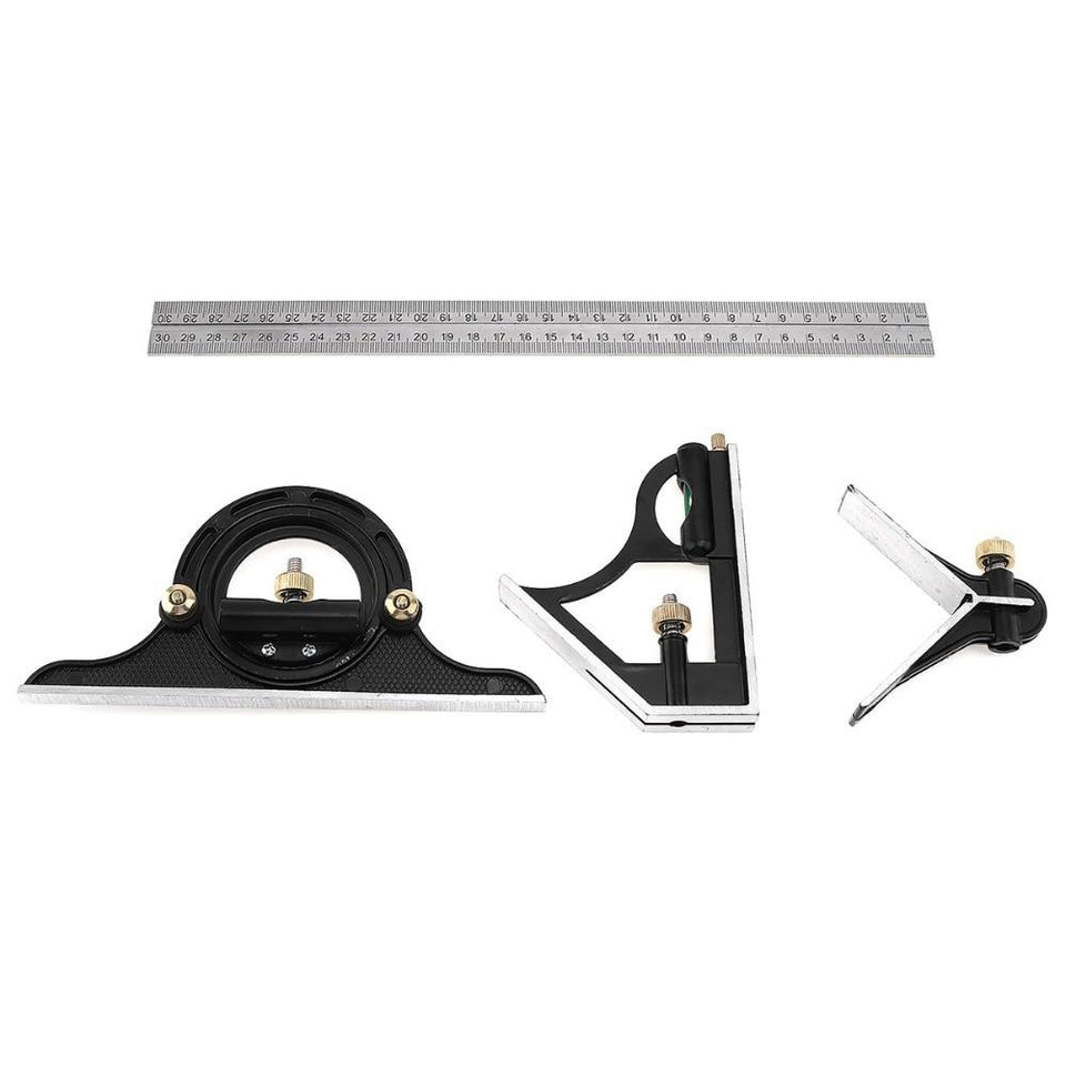 Universal Angle Protractor Ruler Bevel Combination Square Set
