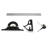 Universal Angle Protractor Ruler Bevel Combination Square Set