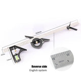 Universal Angle Protractor Ruler Bevel Combination Square Set