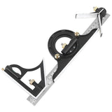 Universal Angle Protractor Ruler Bevel Combination Square Set