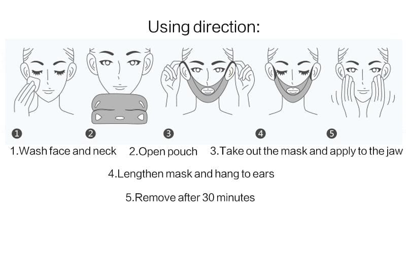 V-Shape Slimming Masks (Pack of 3)