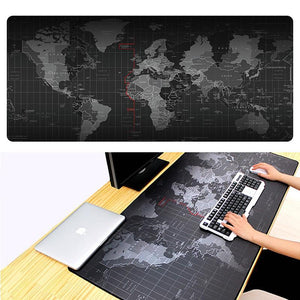 World Map Gaming Desk Pad