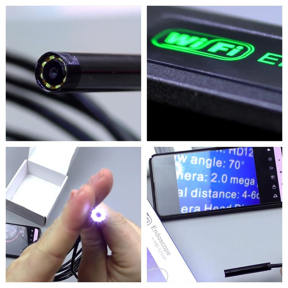 HD Waterproof Inspection WiFi Endoscope Camera