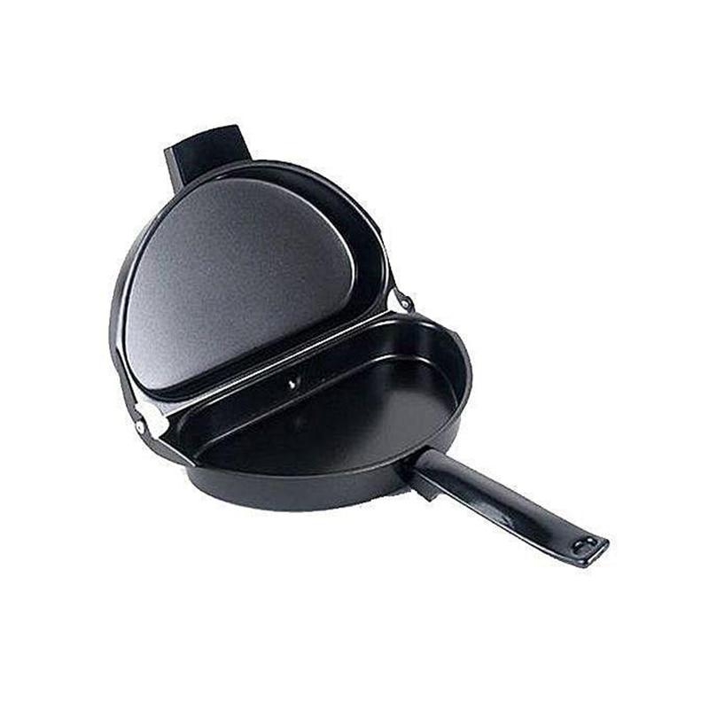 Omelet Pan Non Stick Folding Omelette Cook Carbon Steel Easy Clean Double  Sided