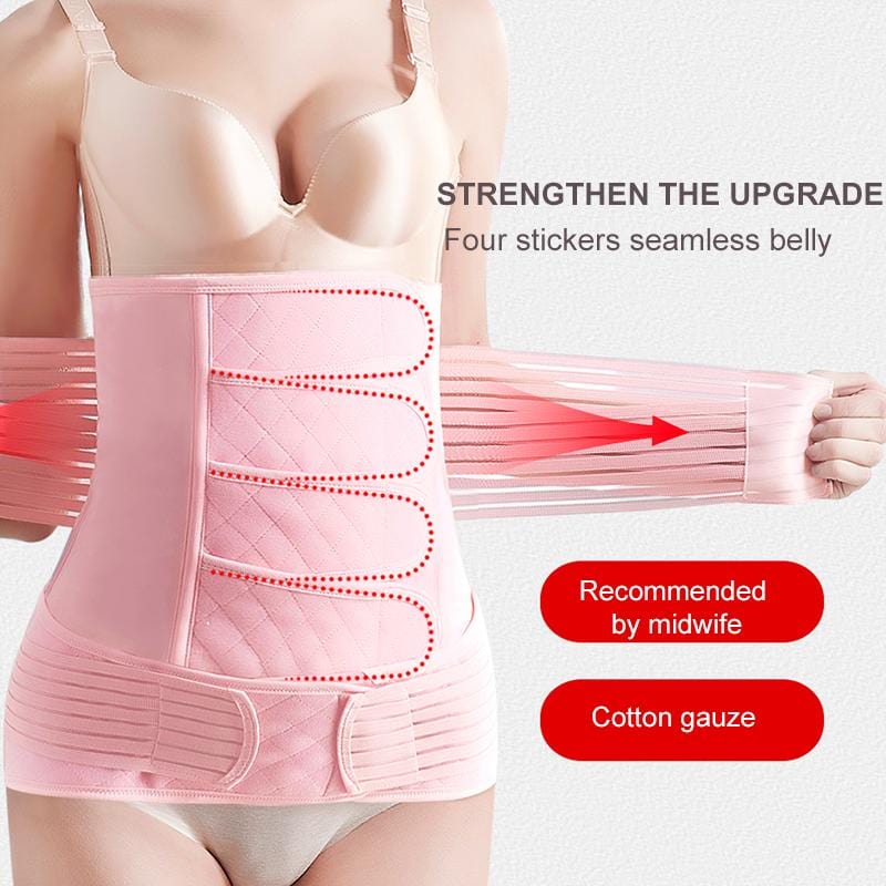 Postpartum Bandage Underbust Corset Waist Trainer Pregnant Women's Recovery  Postnatal Body Shaper Compression Belly Belt Tops