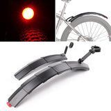 Retractable Bike Fender Mudguard With Taillight