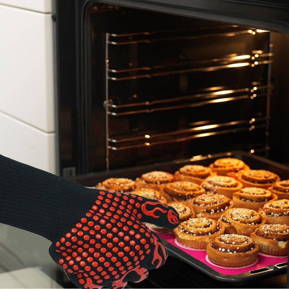 Heat-Resistant Kitchen BBQ Gloves
