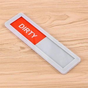 Clean-Dirty Magnetic Dishwasher Slider Sign
