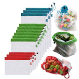 12pcs Reusable Storage Mesh Produce Bags