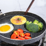 Best 4-Way Cups Holes Non Stick Frying Pan