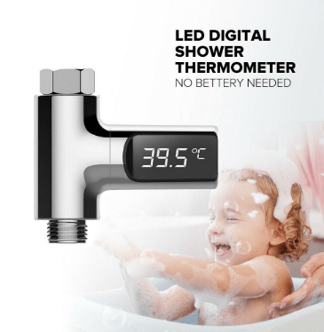 Digital Self-Powered Thermostat Shower Thermometer