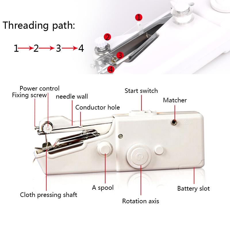 Cordless Electric Mini Portable Handheld Sewing Machine 