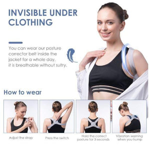 Smart Sensor Support Brace Back Posture Corrector