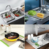 Stainless Steel Roll Up Dish Sink Drying Rack