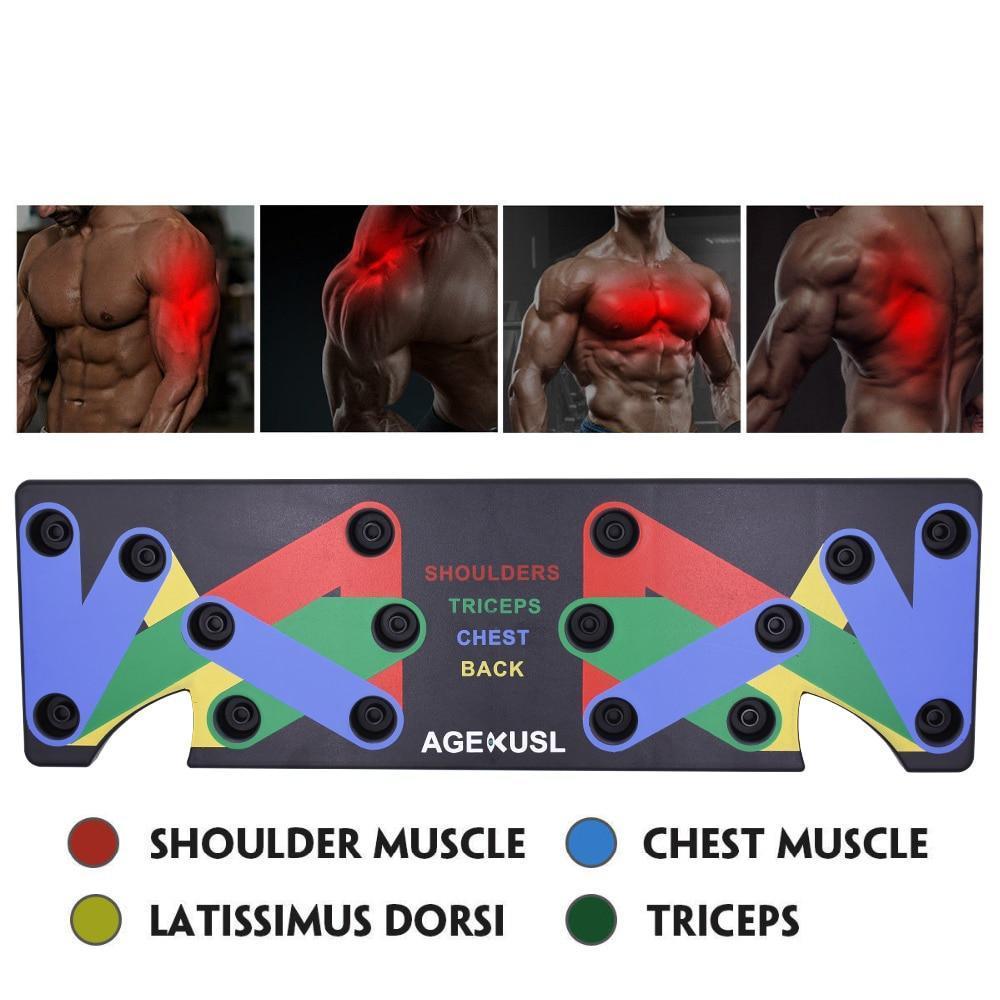 Push Up 9 Board Home Gym Equipment System β Laxium