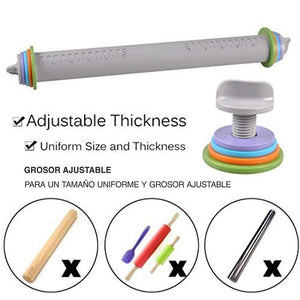 Best Adjustable Depth Silicone Rolling Pin