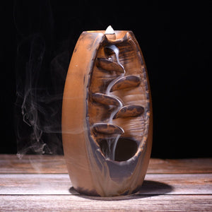 Ceramic Waterfall Backflow Incense Burner
