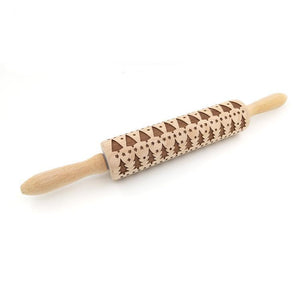 Holiday Pattern Rolling Pin - For Pastries