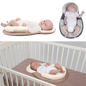 Anti-Rollover Anti-Flathead Portable Baby Bed Crib