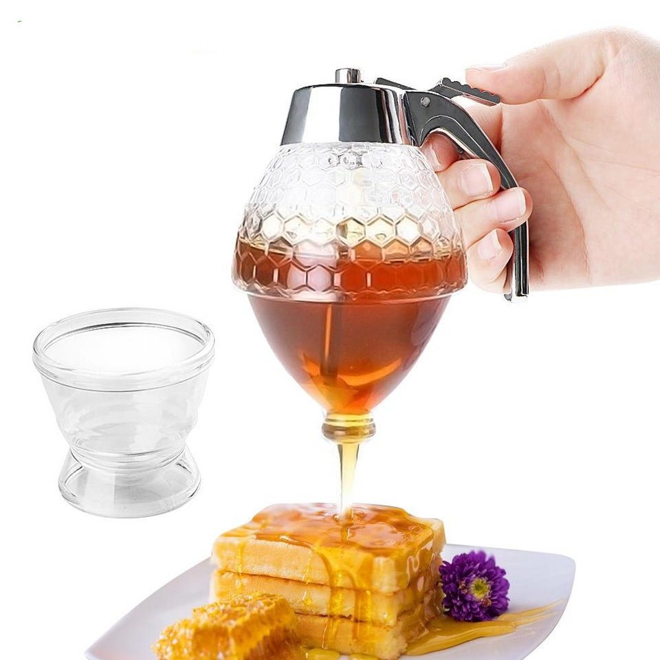 Multifunction Premium Non-Drip Honey Pot Dispenser