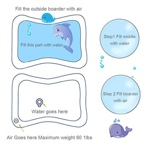 Ocean Fun Inflatable Outdoor Indoor Baby Toddler Mat