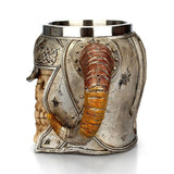 Realistic Viking Skull Cup Mug
