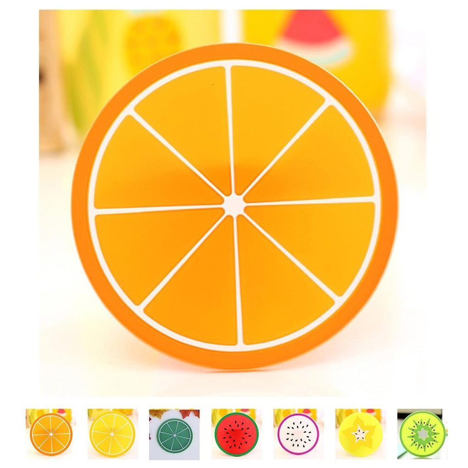 Silicone Round Flexible Fruit Coasters