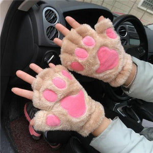 Cute Bear Paw Gloves