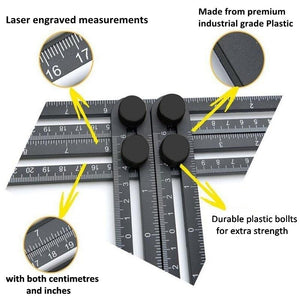 Angleizer Template Multi Angle Measuring Ruler Laxium