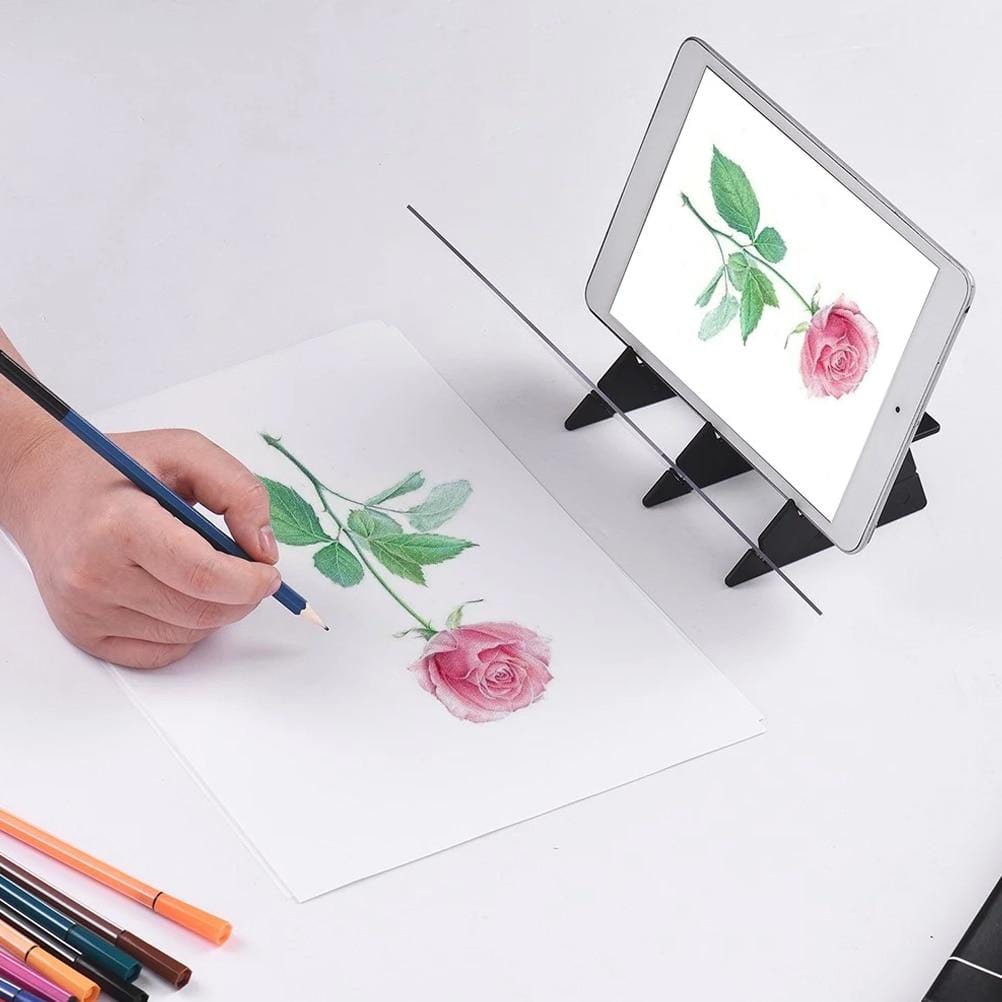 Yuntec Optical Drawing Board, Portable Optical Tracing Board Image Drawing  Board Tracing Drawing Projector Optical Painting Board Sketching Tool for