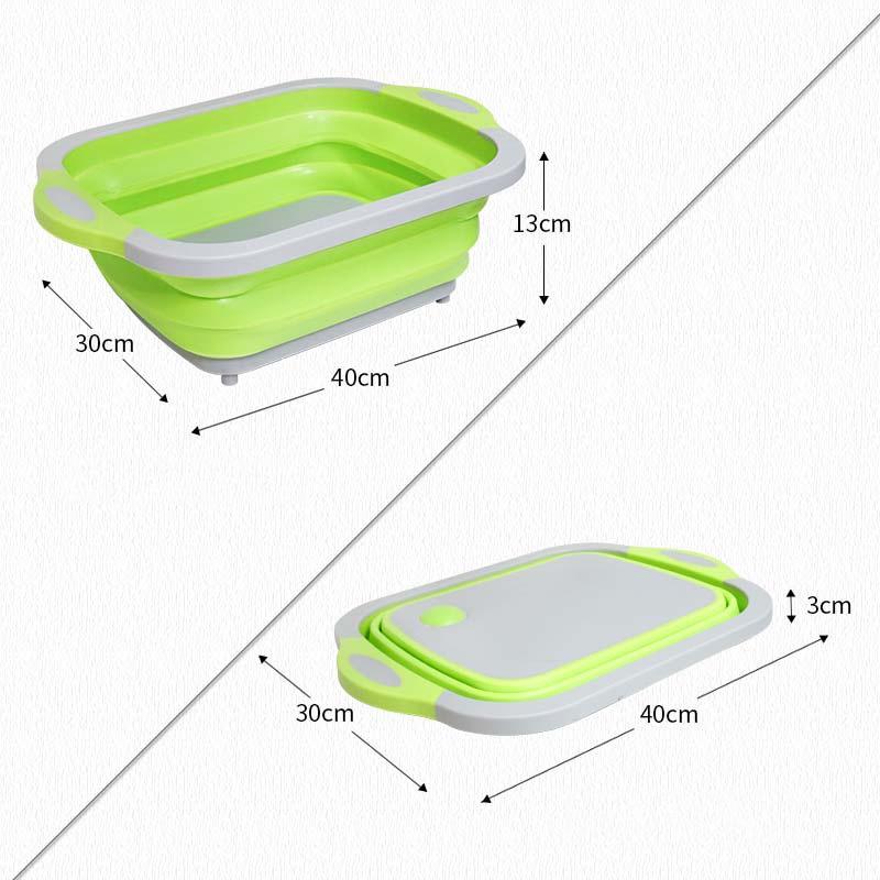 Multifunction Collapsible Wash Tub Cutting Board