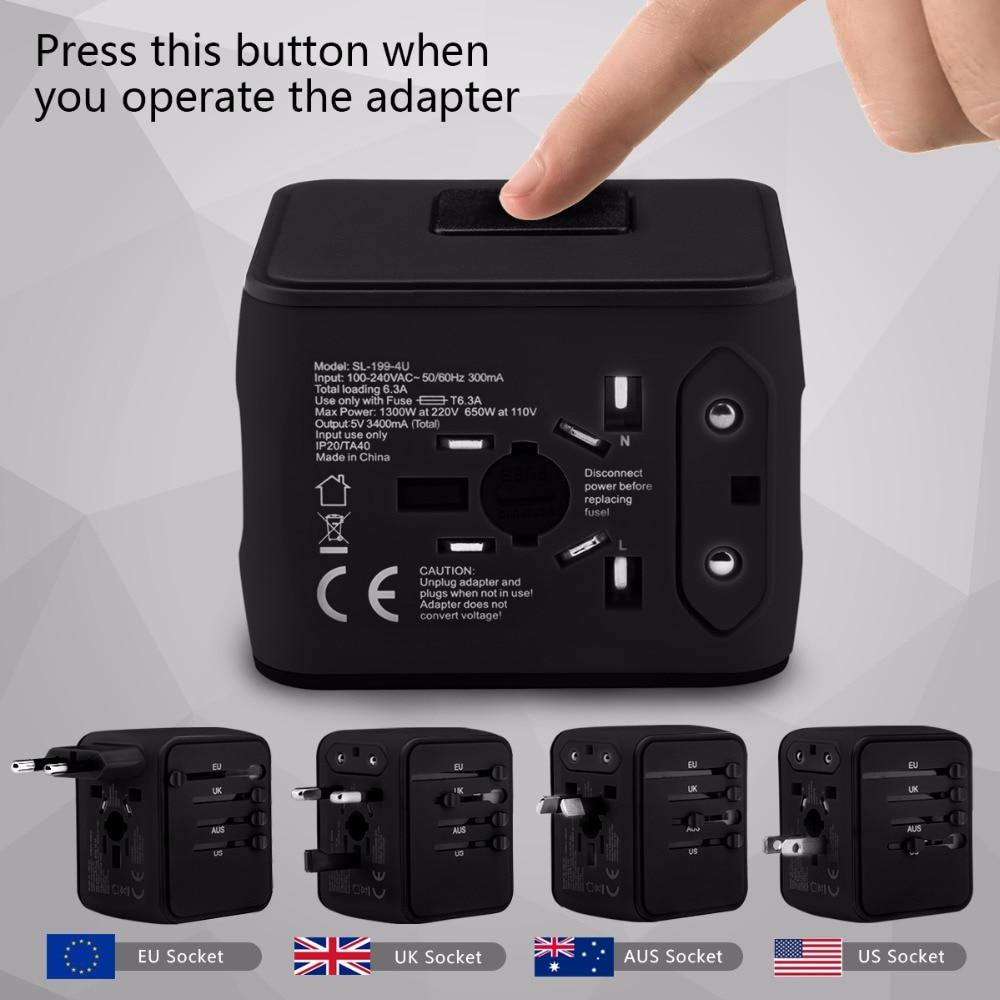 Universal Multi-Socket Power Plug Adapter – Laxium