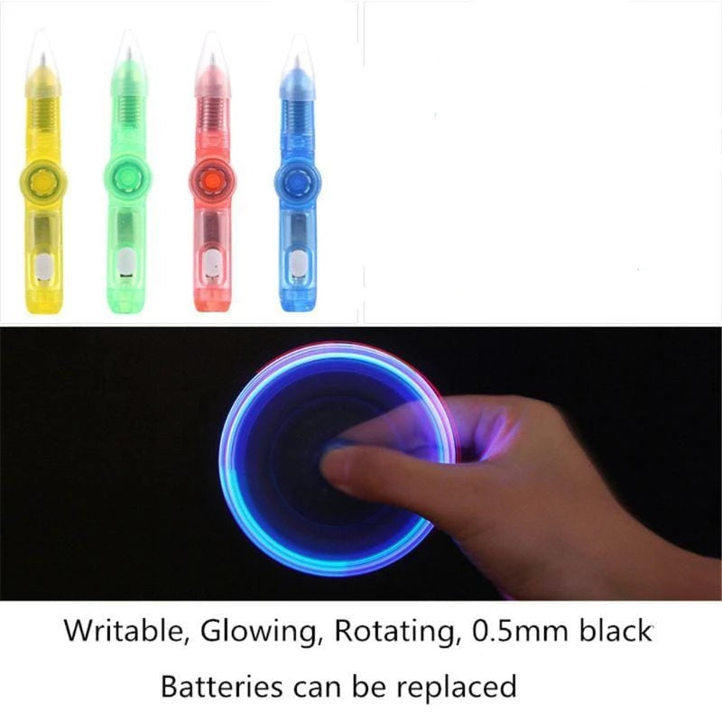 LED Flashing Blinking Spinner Pen