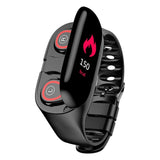 2-in-1 AI Fitness Bluetooth Earbud Smartwatch