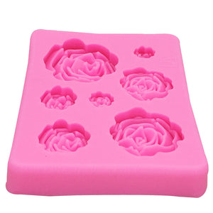 3D Silicone Rose Flower Mold