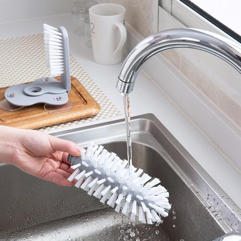 Sink Suction Cup Glass Bottle Scrubber