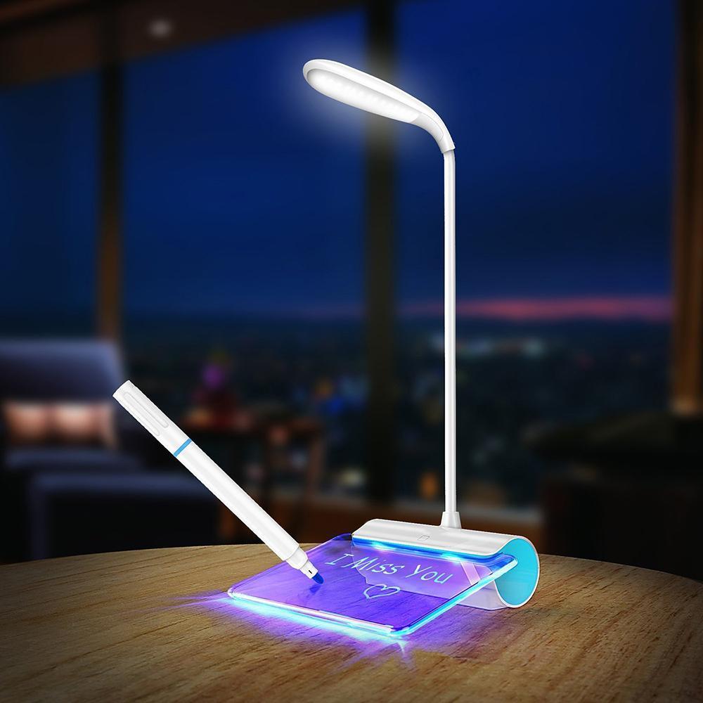 Glass Note Best Desk LED Touch Lamp