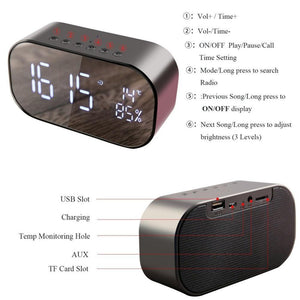 LCD Reflective FM MP3 Clock Radio