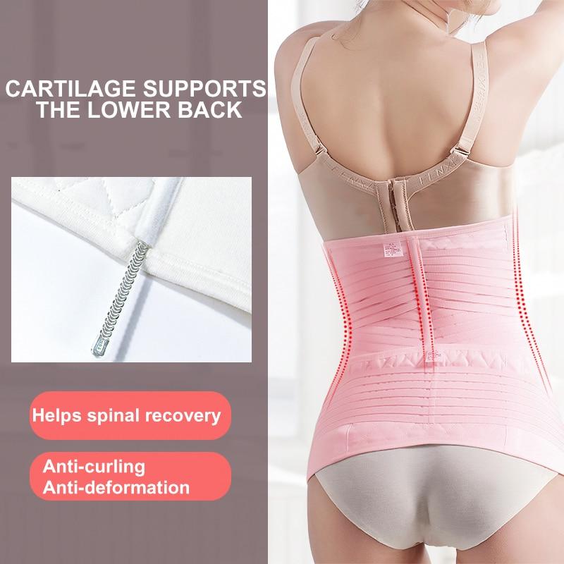 Postpartum Bandage Underbust Corset Waist Trainer Pregnant Women's Recovery Postnatal  Body Shaper Compression Belly Belt Tops
