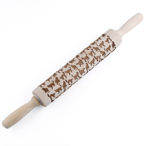 Holiday Pattern Rolling Pin - For Pastries