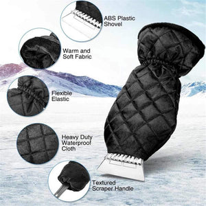 Ice scraper with glove, Windscreen scraper gloves