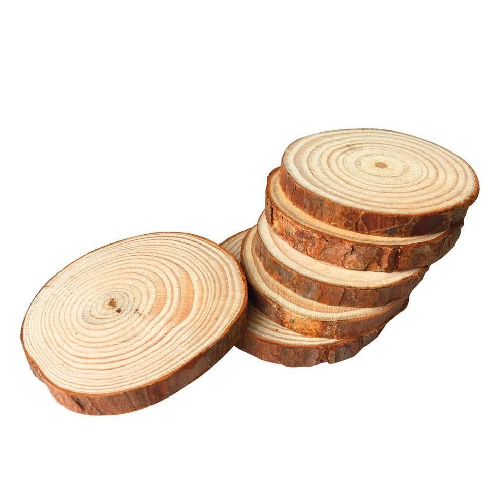 Rustic Wooden Slices Drink Coasters