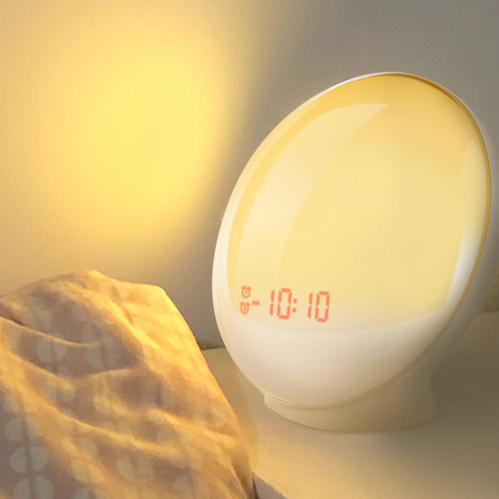 Smart Wake-Up Sunrise Light Alarm Clock – Laxium