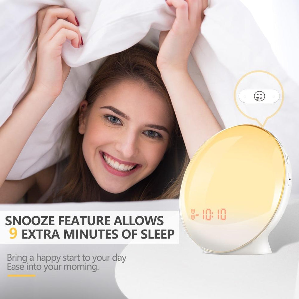 Smart Wake-Up Sunrise Light Alarm Clock