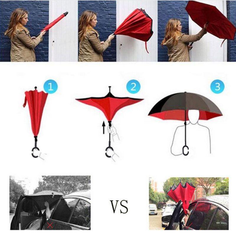 Best Automatic Windproof Inverted Umbrella 