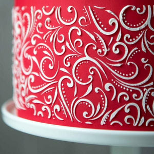 Cake Lace Icing Fondant Embossing Stencils