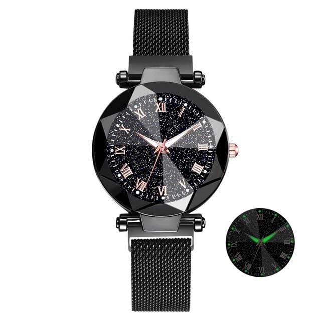 Ladies Luxury Star Magnetic Crystal Wristwatch
